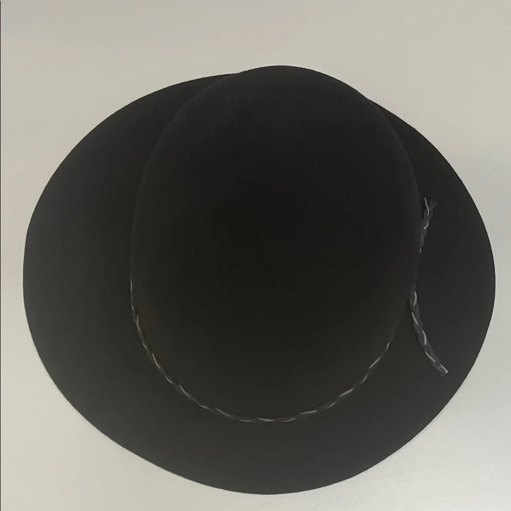 Coal Womens Elegant Black Wool Hat with Braided Band NWOT